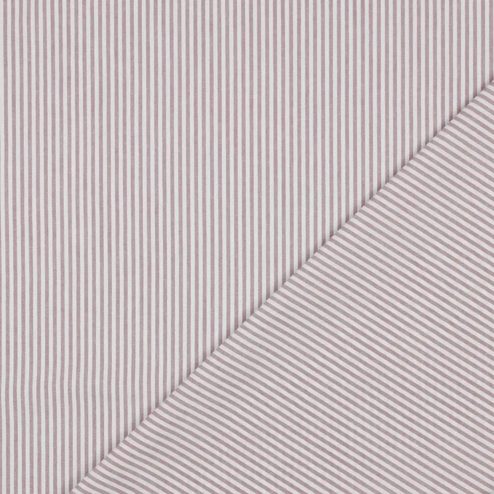 Yarn Dyed Stripe 3MM mauve