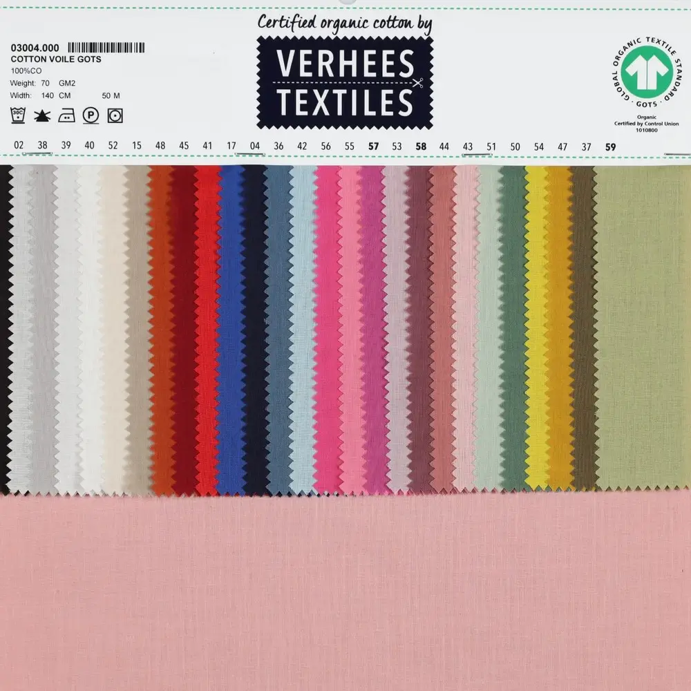 Biologische voile magenta