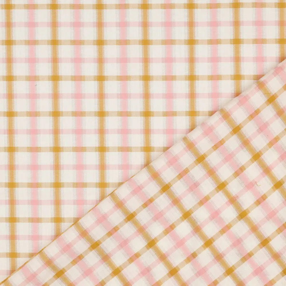 Cotton Seersucker Yarn Dyed Checks