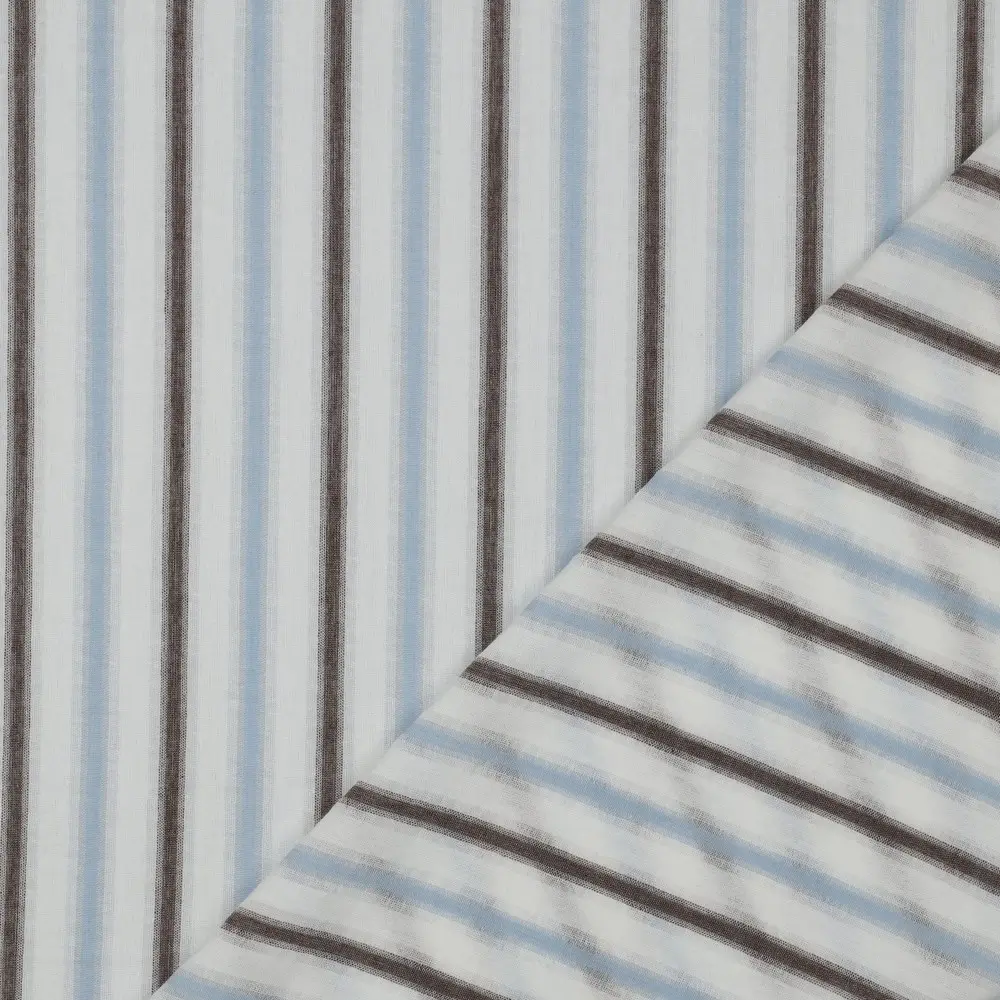 Cotton Seersucker Yarn Dyed Stripes
