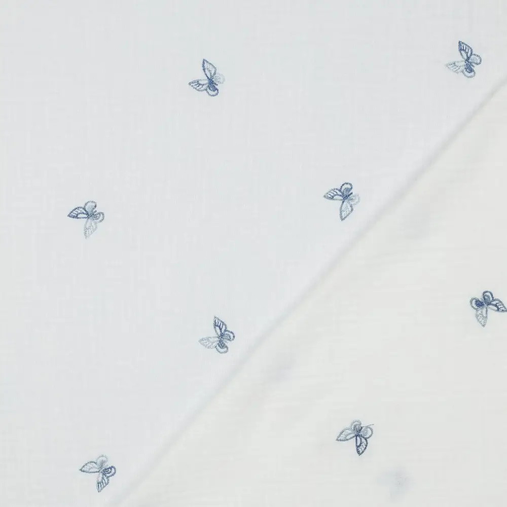 Double Gauze Embroidery Butterfly