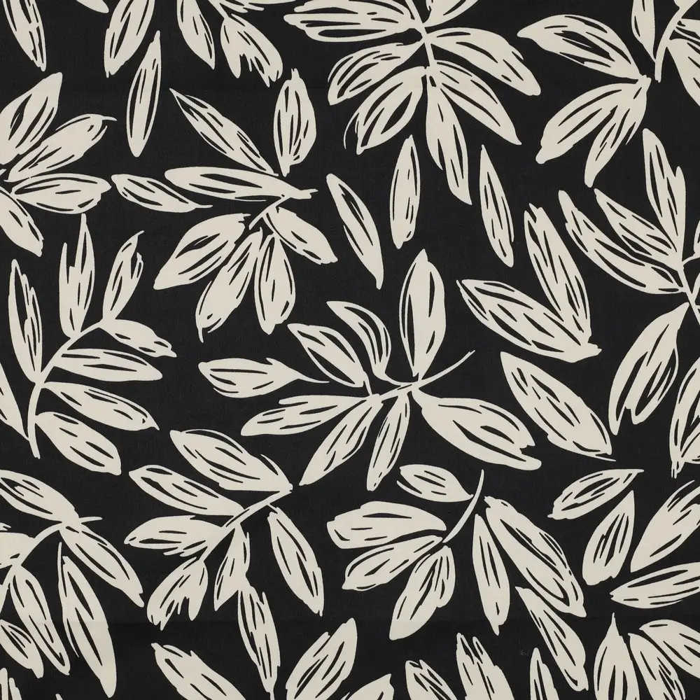 Cotton Satin Leaves