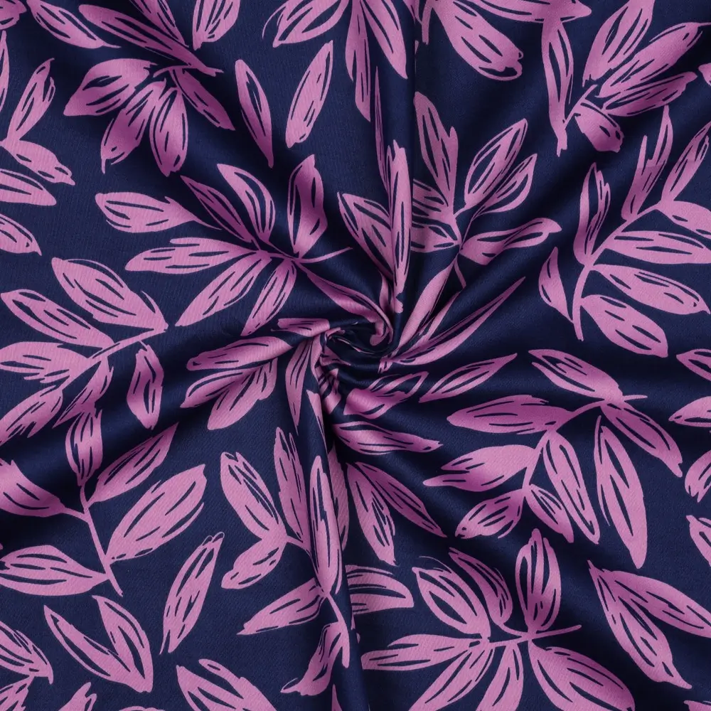 Cotton Satin Leaves