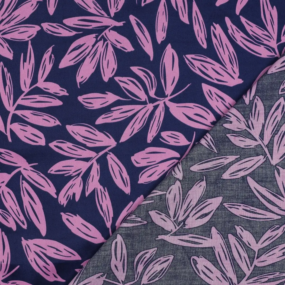 Cotton Satin Leaves
