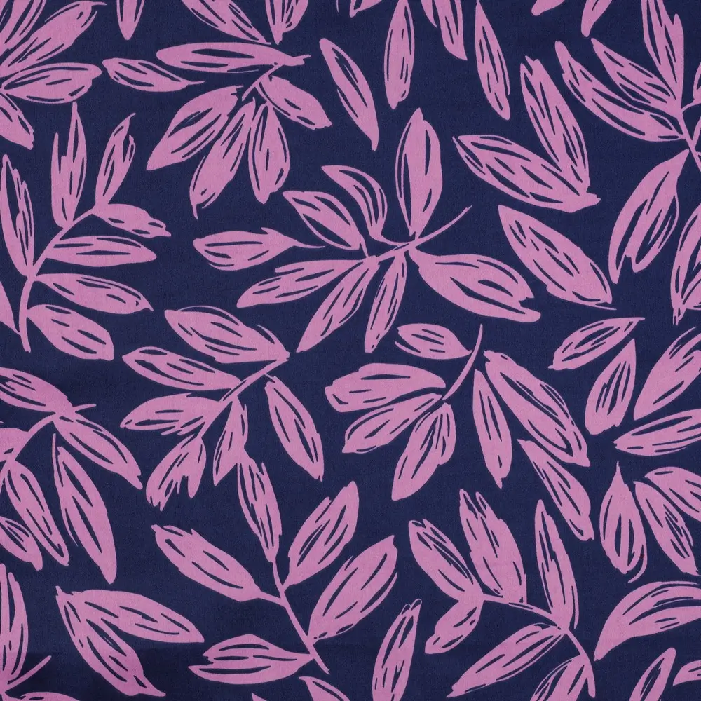 Cotton Satin Leaves