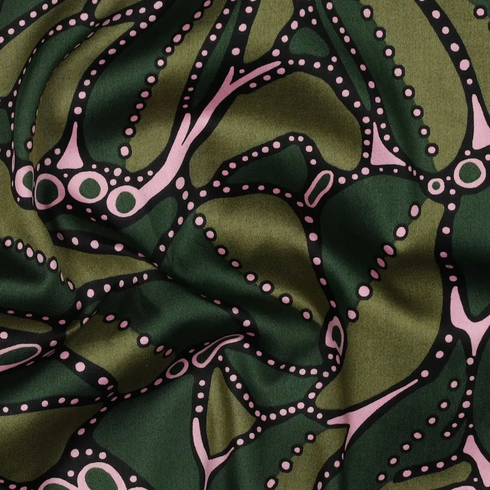 Cotton Satin Abstract