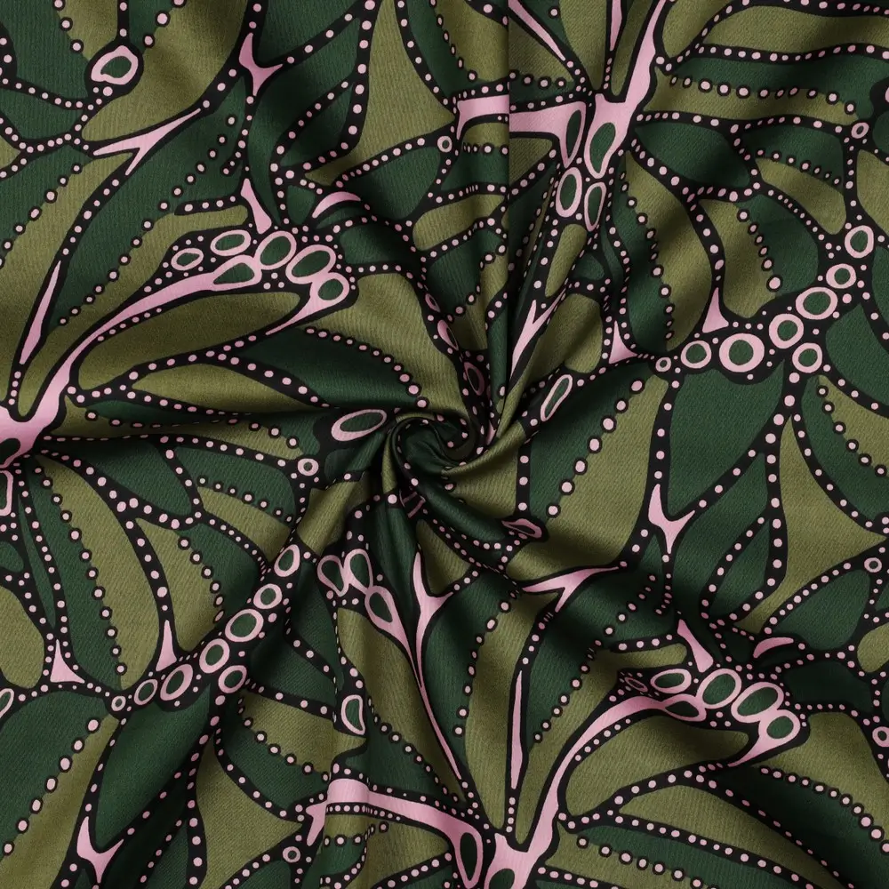 Cotton Satin Abstract