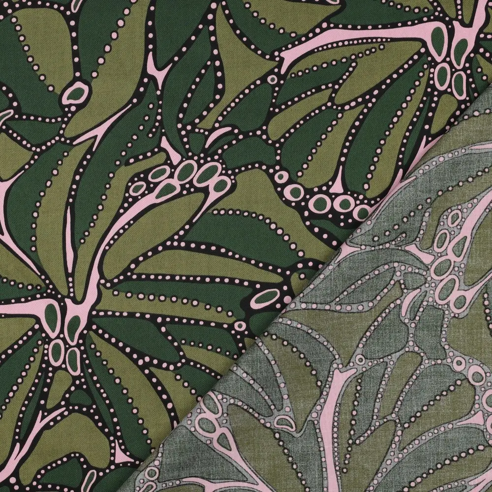 Cotton Satin Abstract