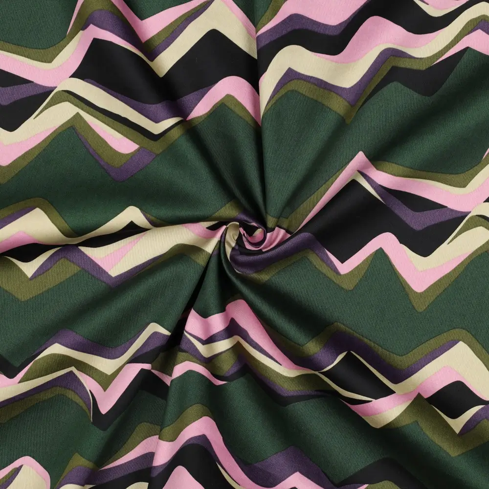 Cotton Satin Abstract