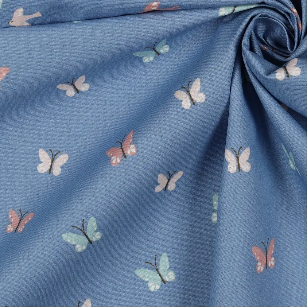 Poplin Gots Birds and Butterflies
