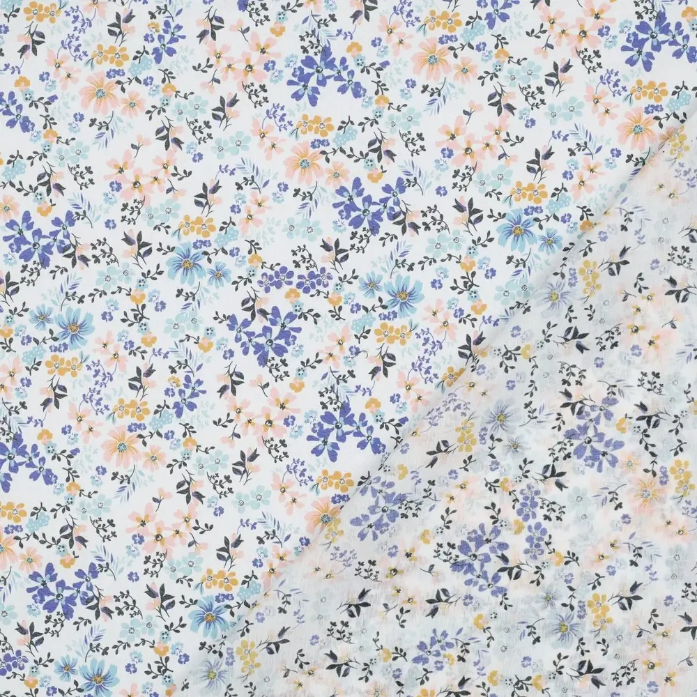 Cotton Voile Digital Flowers
