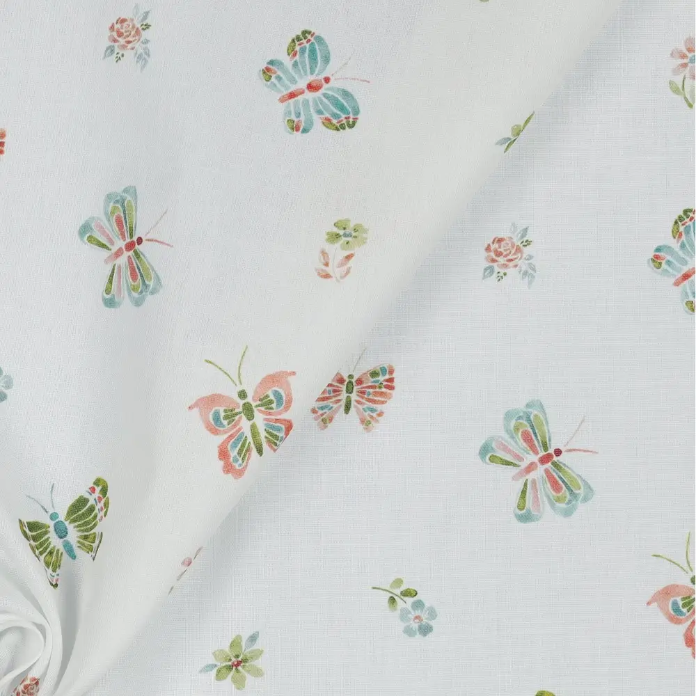 Poplin Digital Butterflies