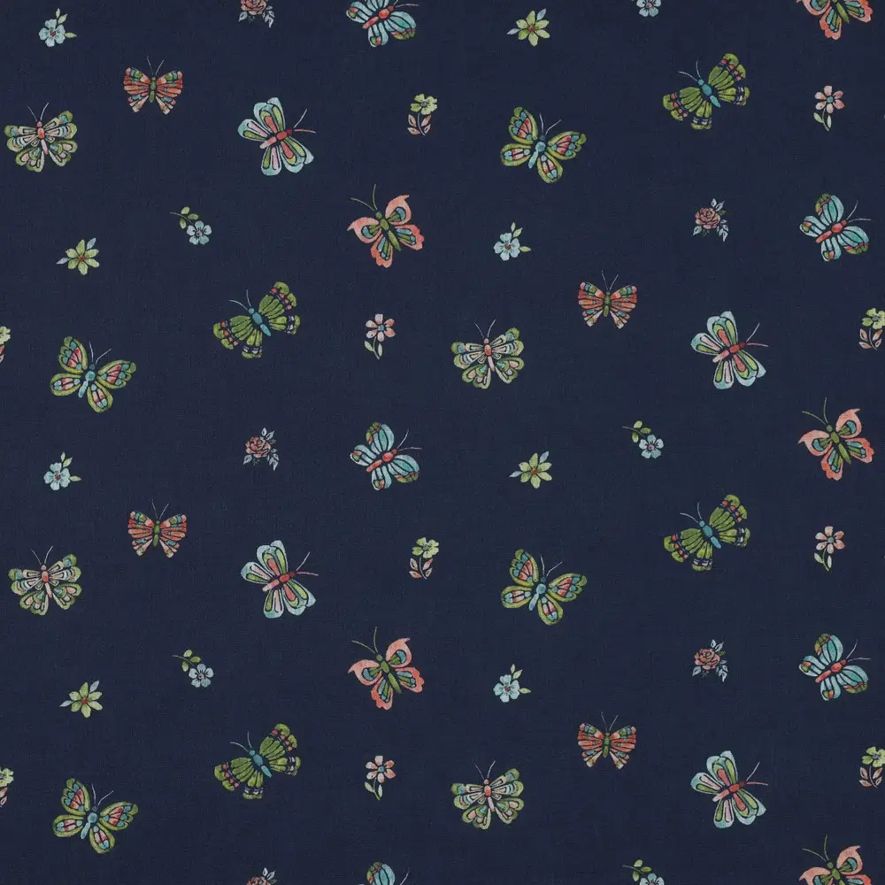 Poplin Digital Butterflies