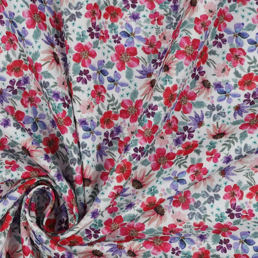 Poplin Digital Small Flowers