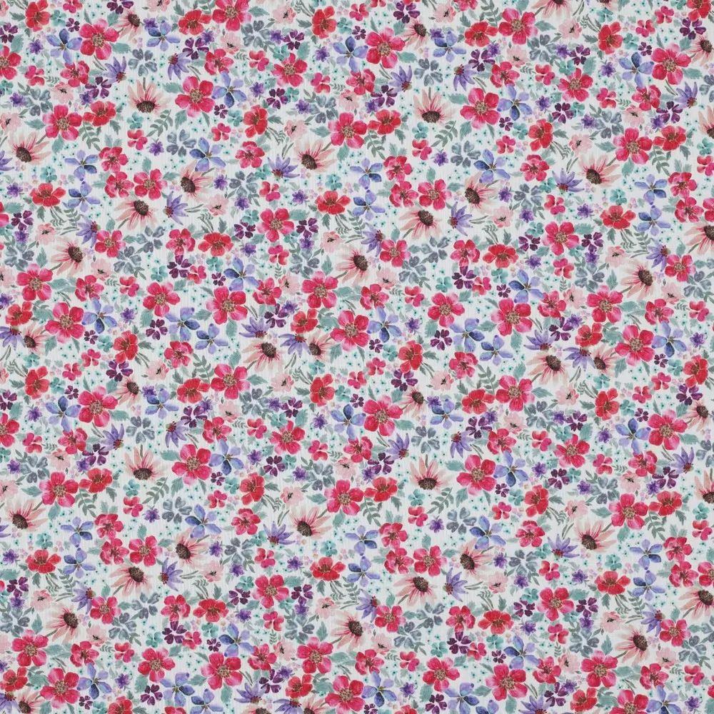 Poplin Digital Small Flowers