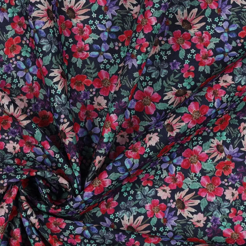 Poplin Digital Small Flowers