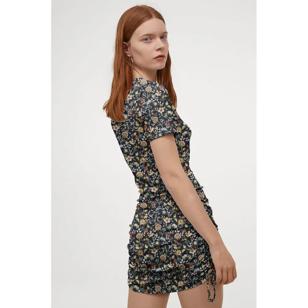 Rib Jersey Digital Flowers