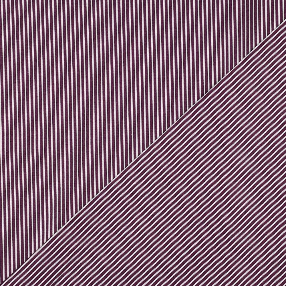 Poplin Stripe paars