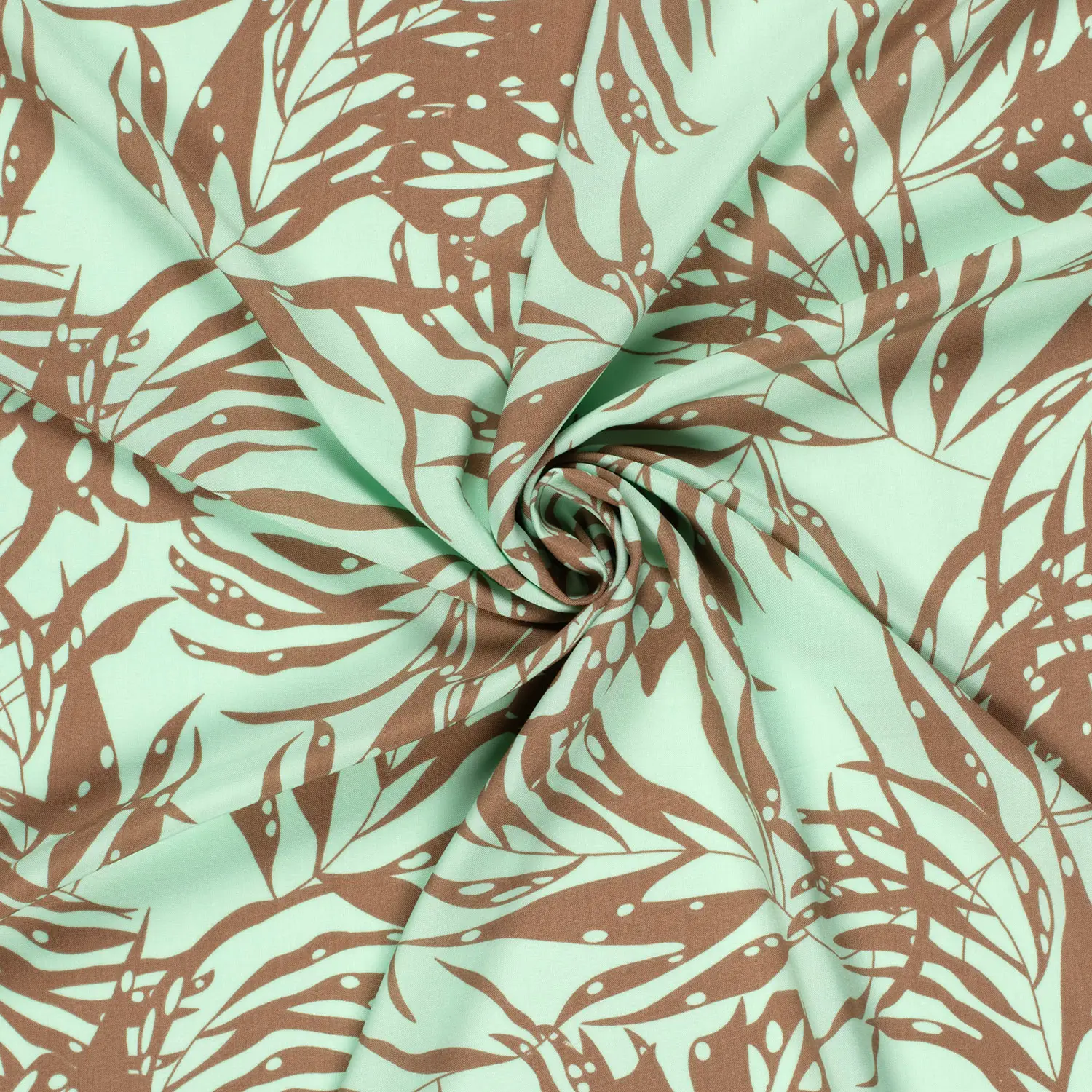 Bamboo Poplin Leaves