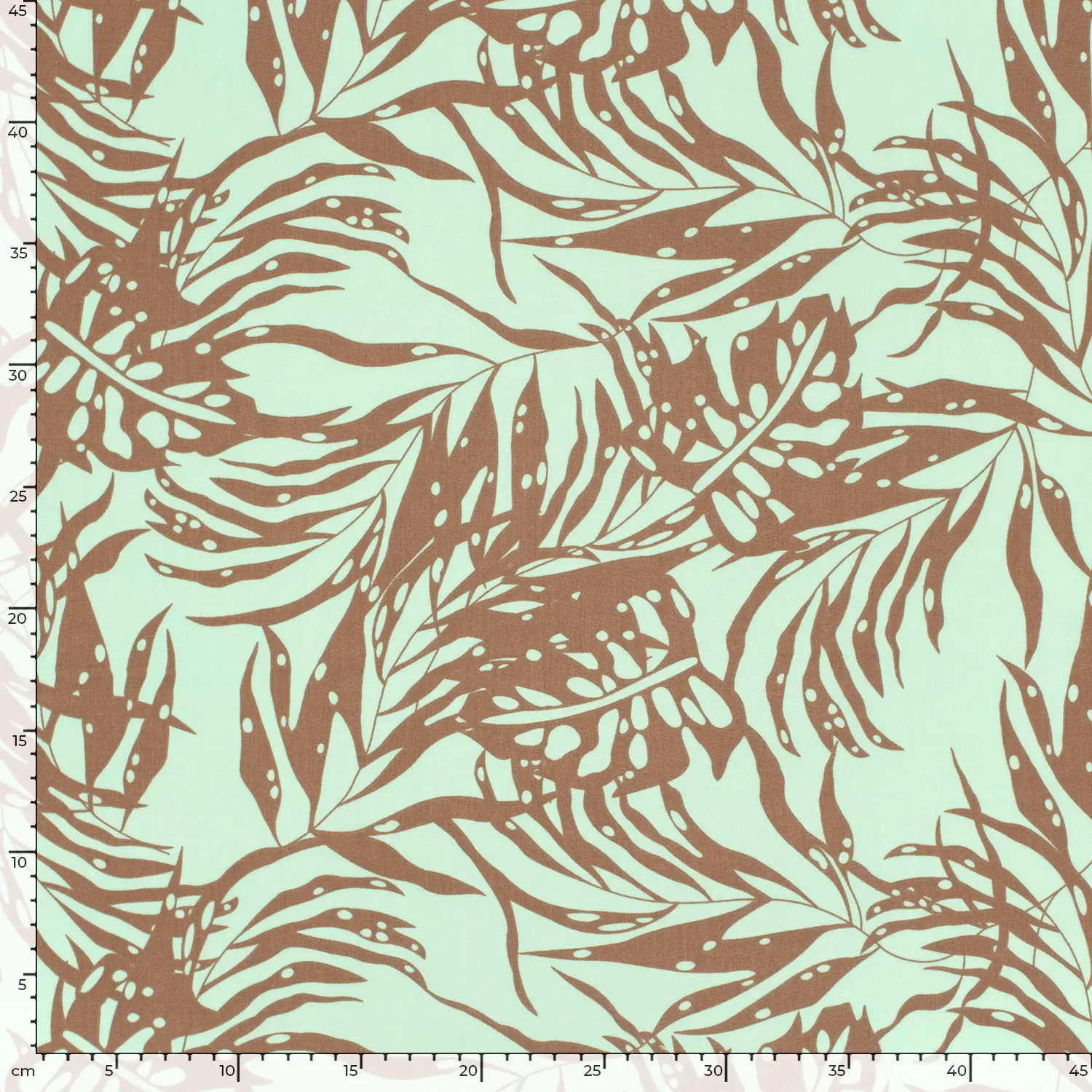 Bamboo Poplin Leaves