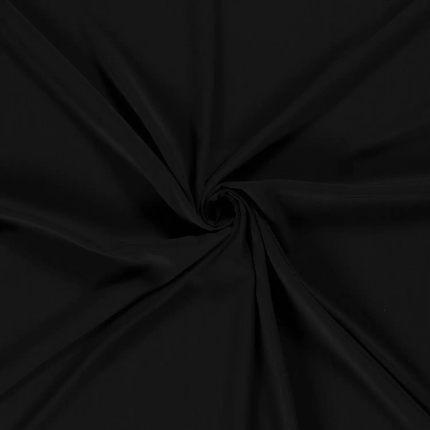 Bamboo Poplin Plain zwart