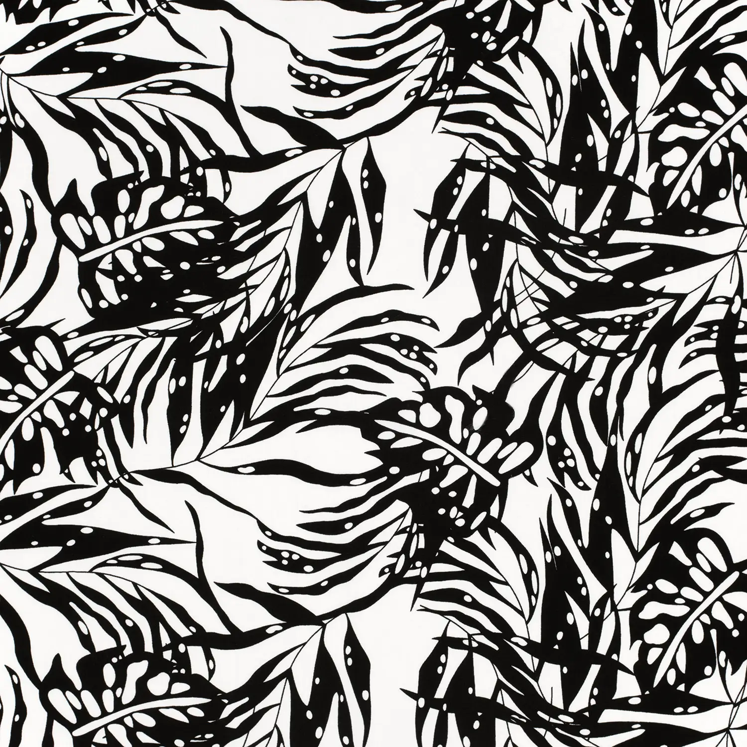 Bamboo Poplin Leaves