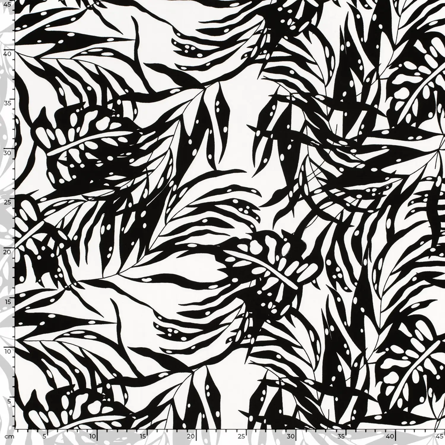 Bamboo Poplin Leaves