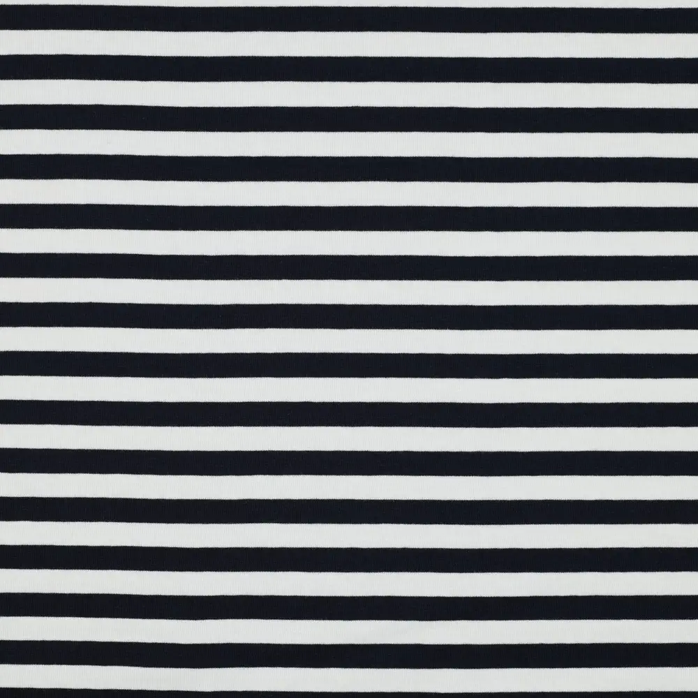 Jersey Yarn Dyed Stripes navy