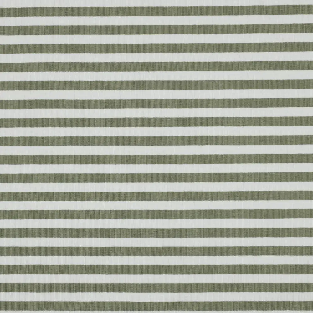Jersey Yarn Dyed Stripes zachtgroen