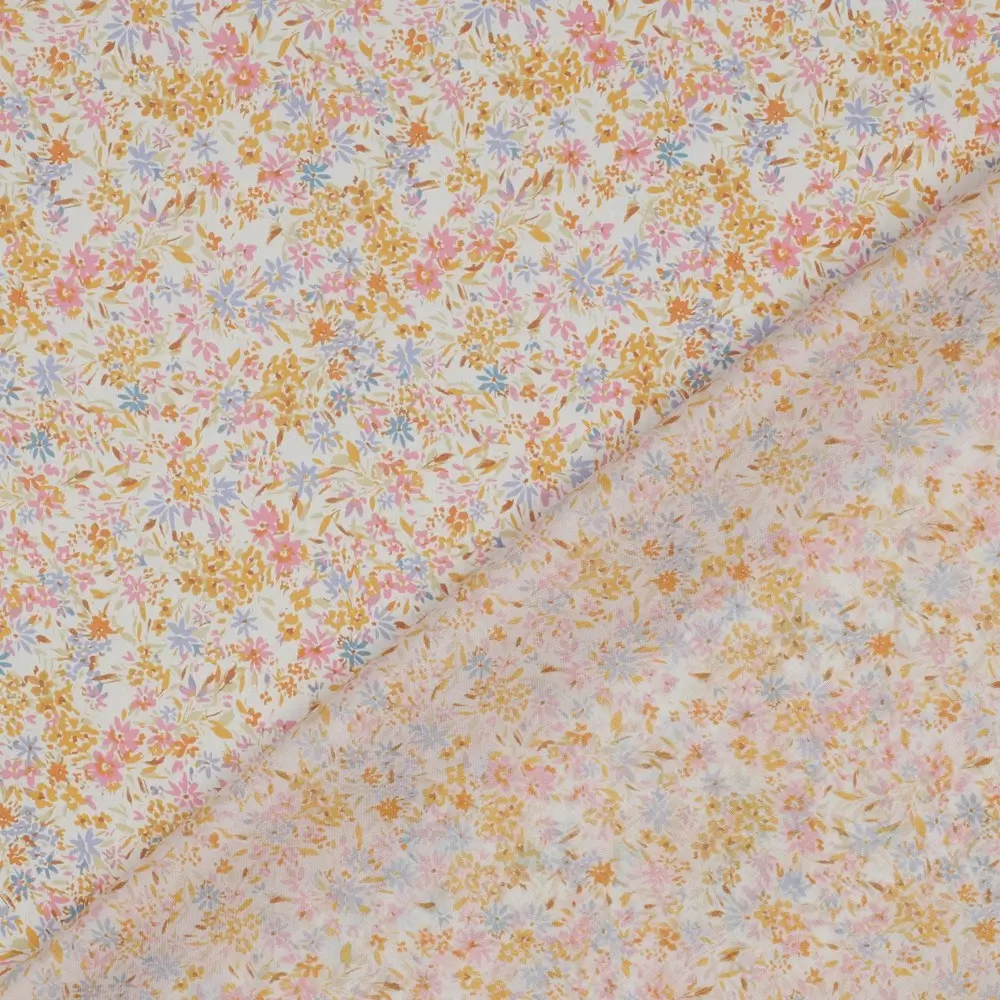 Cotton Voile Digital Flowers