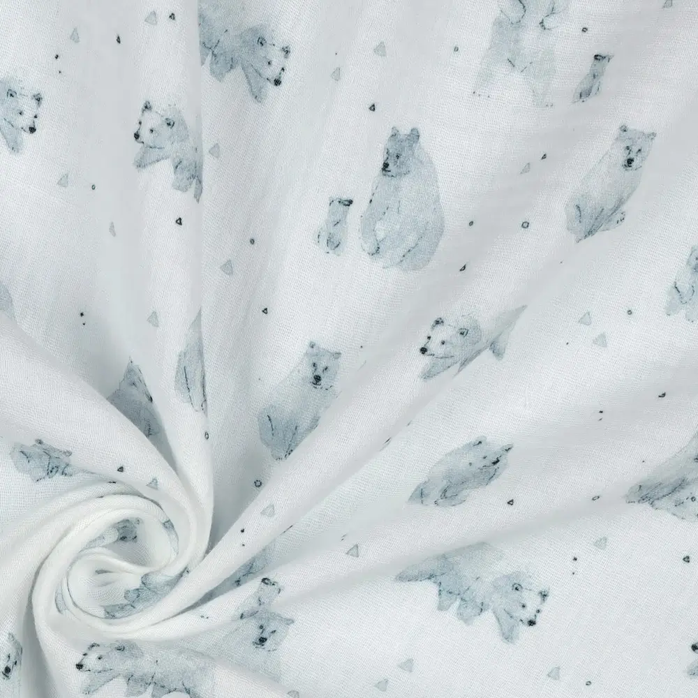 Double Gauze Gots Digital Forest Beer