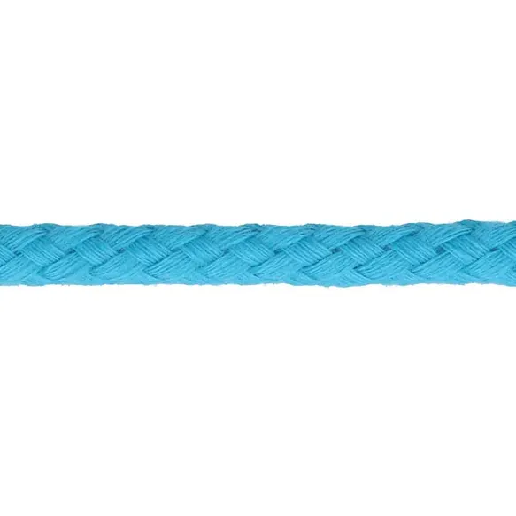 Gevlochten koord 6mm blauw