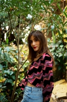 Cotton Satin Abstract rood