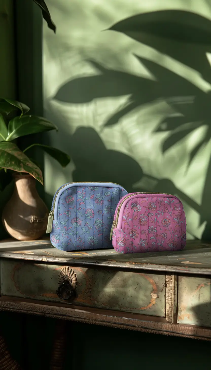 Stepped Double Gauze Flowers two-sided