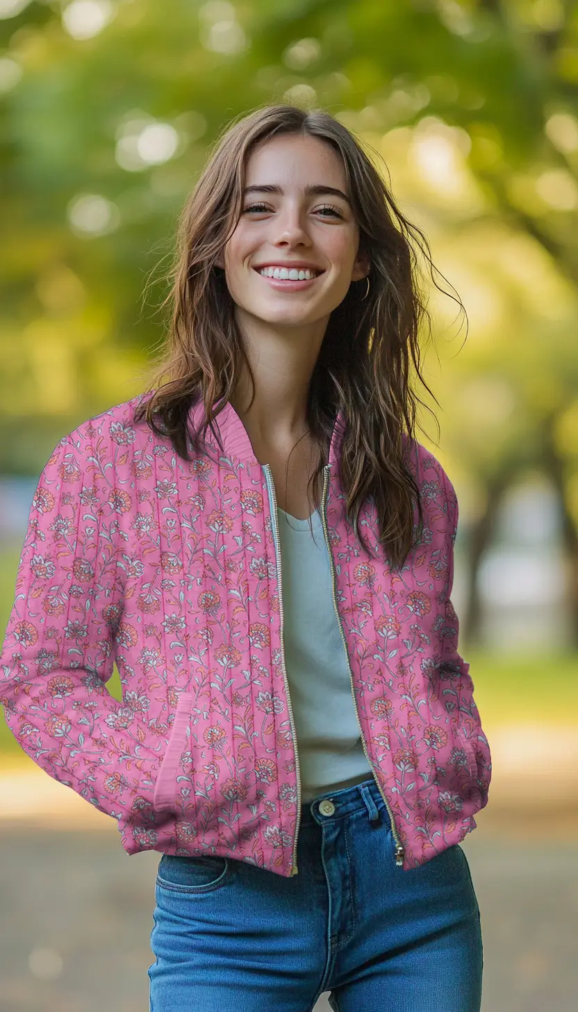 Stepped Double Gauze Flowers two-sided