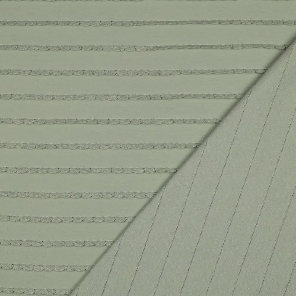 Jersey Ruffles saliegroen