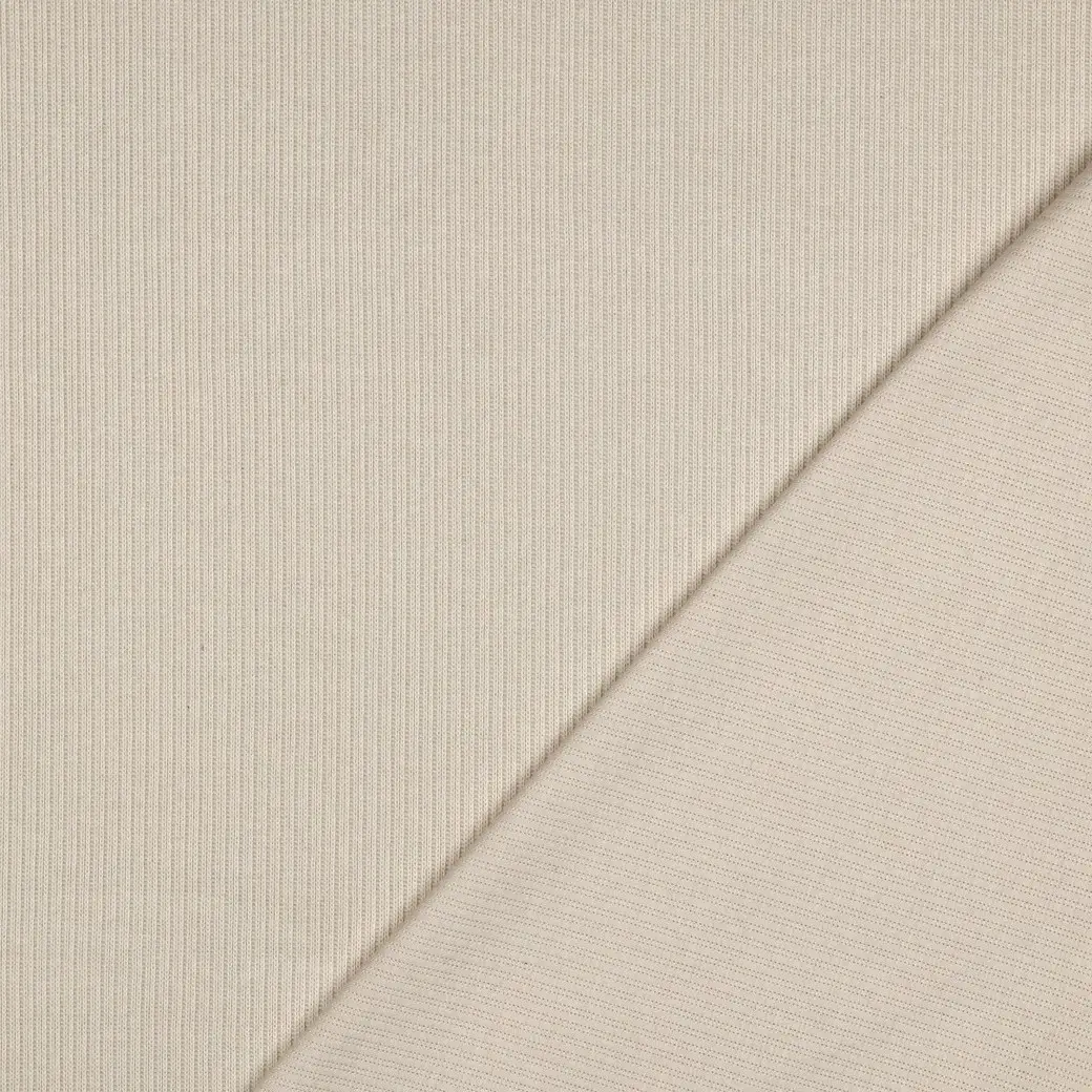 Cotton Knitted Rib Natural