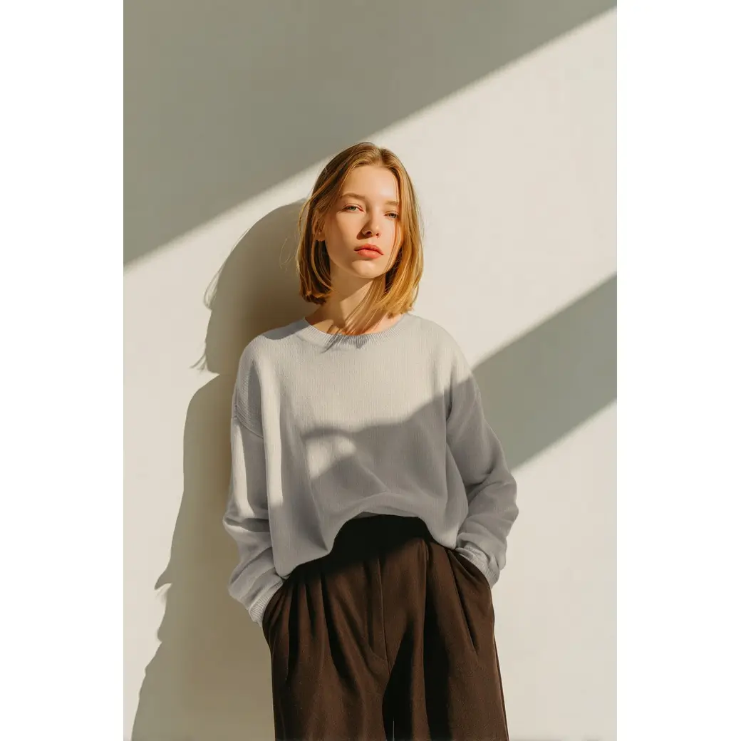 Cotton Knitted Rib Natural