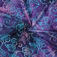 Handcrafted Batik Katoen Purple