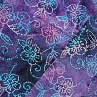 Handcrafted Batik Katoen Purple