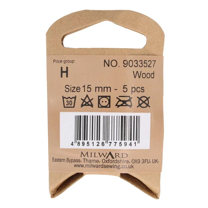 Milward Knoop 2-gaats hout 15mm