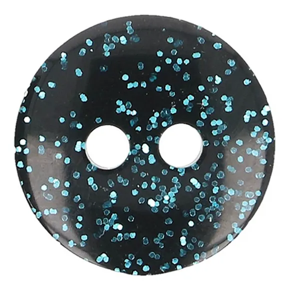 Milward Knoop glanzend turqoise 2-gaats 14mm - 1x8st