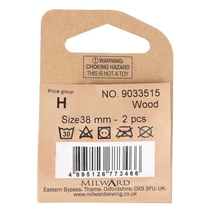 Milward Knoop Houtje Toutje 38mm
