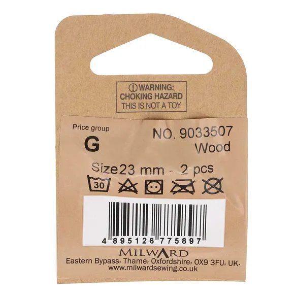 Milward Knoop 2-gaats Houtje Touwtje 23mm