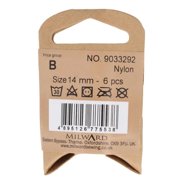 Milward Knoop 4-gaats 14mm blauw met wit - 1x6st