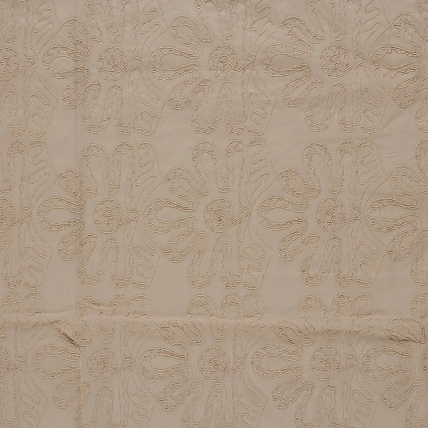 Cotton Embroidery Beige