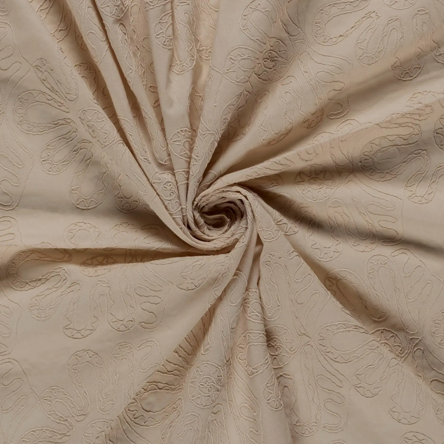 Cotton Embroidery Beige