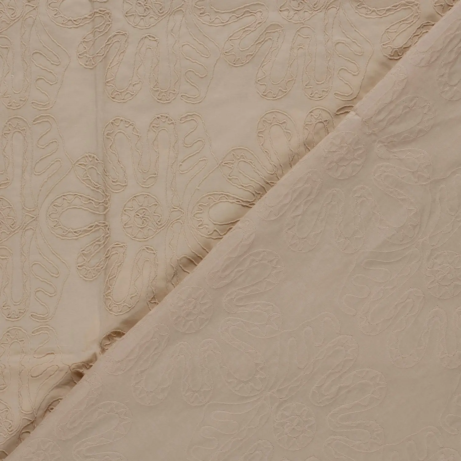 Cotton Embroidery Beige