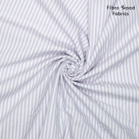 Poplin Stone washed stripe lila