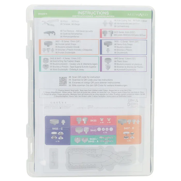 Milward 5-in-1 drukknopentang incl basisassortiment